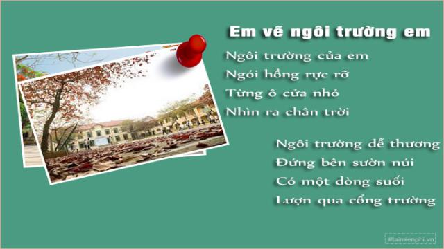 bai tho ve ngoi truong tieu hoc 2