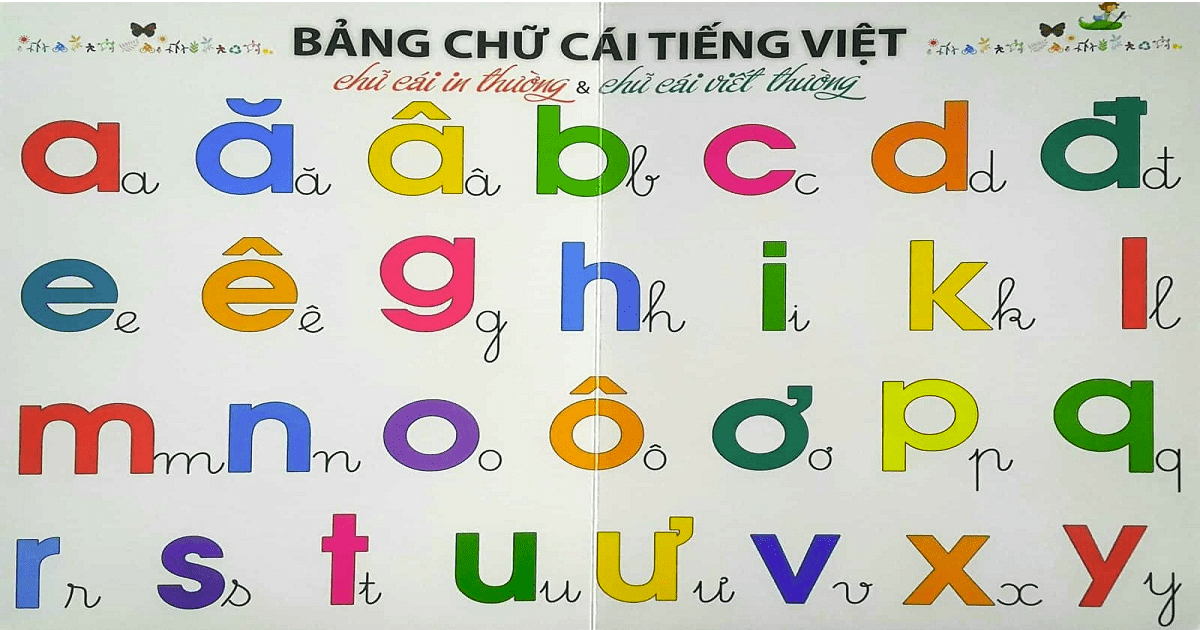 bang chu cai cua lop 1