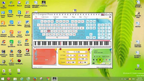 cach choi piano tren may tinh